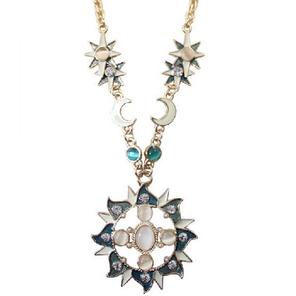 Poshmark @aesruane Jewelry - Sun Moon Star Astrology Mystic Statement Necklace